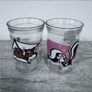 Vintage Welch’s Looney Tunes 1990s Jelly Glasses
